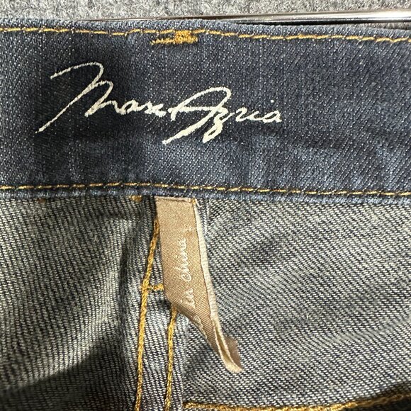 Max Azria Jeans Womens 27 Straight Leg Dark Wash Cotton Stretch Pockets - Picture 5 of 11
